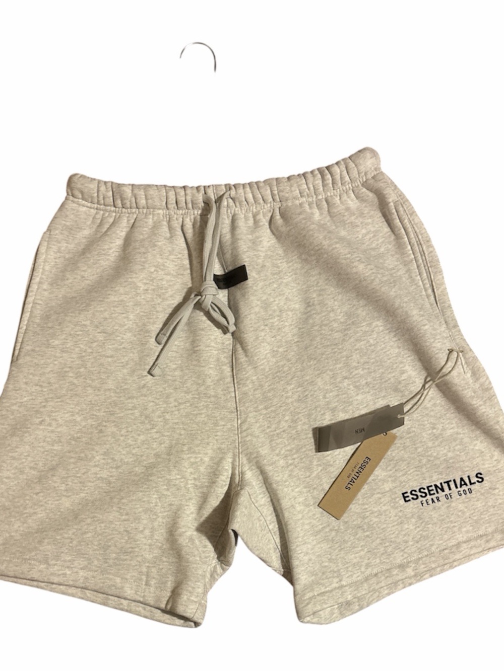 essential fear of God, light oatmeal mens Drawstring Shorts